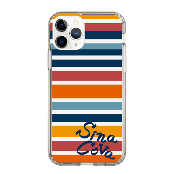 Slim Protection Case［ SINA COVA - Border Stripes - Multicolor ］