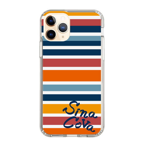 Slim Protection Case［ SINA COVA - Border Stripes - Multicolor ］