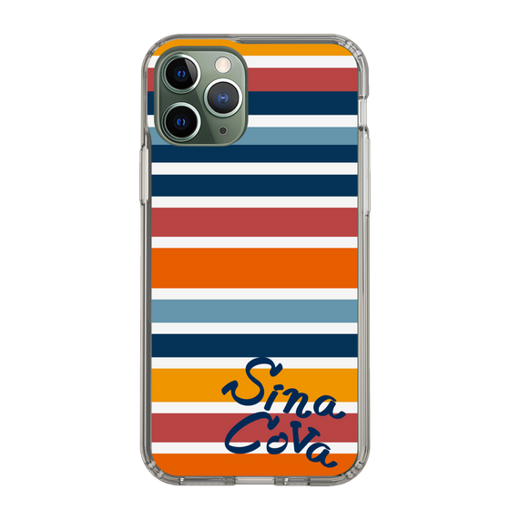 Slim Protection Case［ SINA COVA - Border Stripes - Multicolor ］