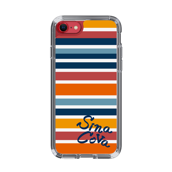 Slim Protection Case［ SINA COVA - Border Stripes - Multicolor ］