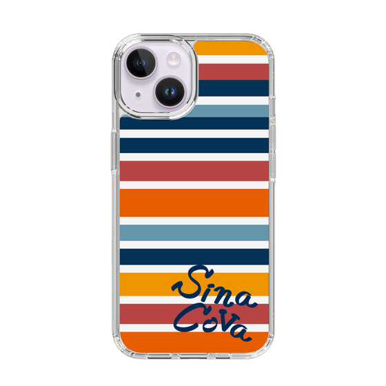 Slim Protection Case［ SINA COVA - Border Stripes - Multicolor ］