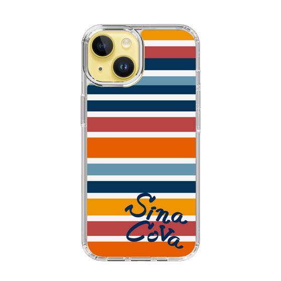 Slim Protection Case［ SINA COVA - Border Stripes - Multicolor ］