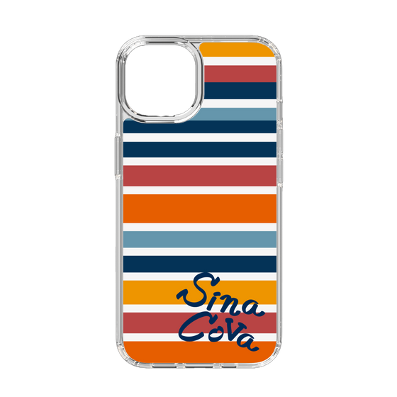 Slim Protection Case［ SINA COVA - Border Stripes - Multicolor ］