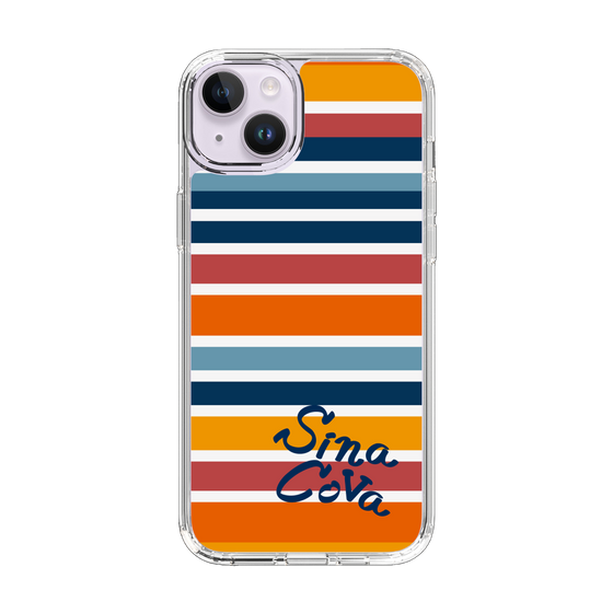 Slim Protection Case［ SINA COVA - Border Stripes - Multicolor ］