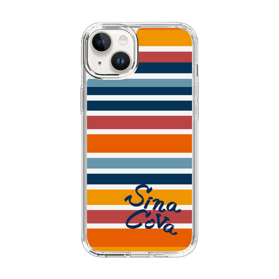Slim Protection Case［ SINA COVA - Border Stripes - Multicolor ］