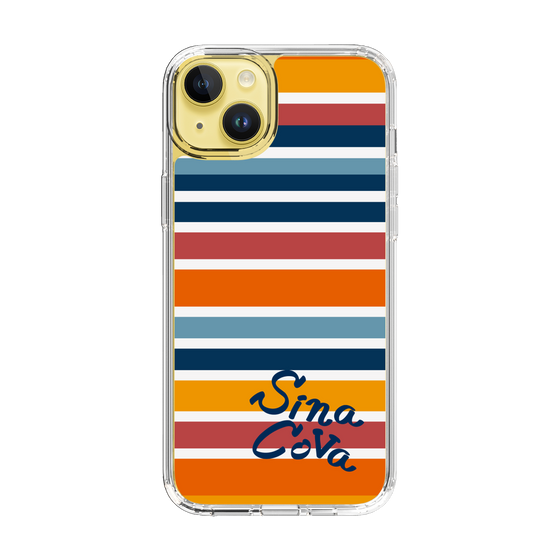 Slim Protection Case［ SINA COVA - Border Stripes - Multicolor ］