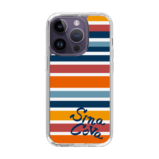 Slim Protection Case［ SINA COVA - Border Stripes - Multicolor ］