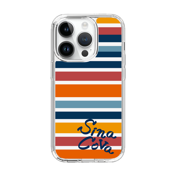 Slim Protection Case［ SINA COVA - Border Stripes - Multicolor ］