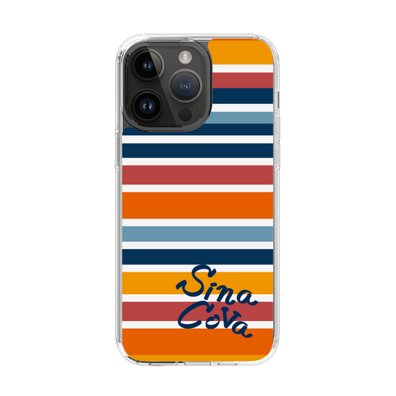 Slim Protection Case［ SINA COVA - Border Stripes - Multicolor ］