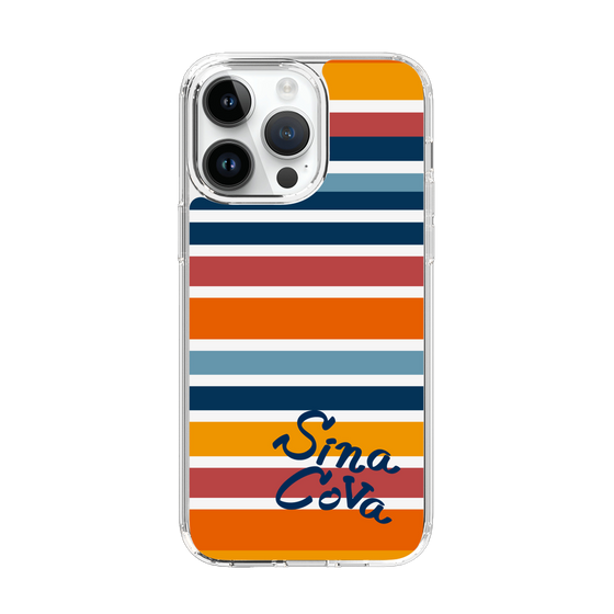 Slim Protection Case［ SINA COVA - Border Stripes - Multicolor ］