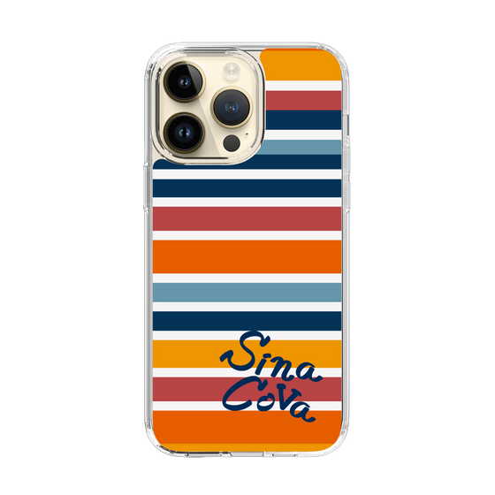 Slim Protection Case［ SINA COVA - Border Stripes - Multicolor ］