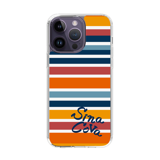 Slim Protection Case［ SINA COVA - Border Stripes - Multicolor ］