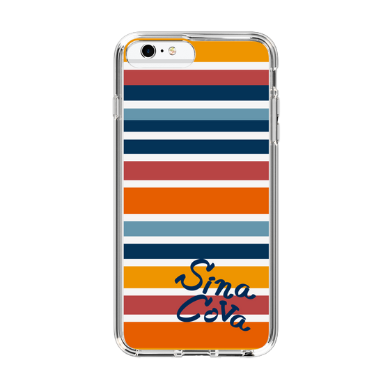 Slim Protection Case［ SINA COVA - Border Stripes - Multicolor ］