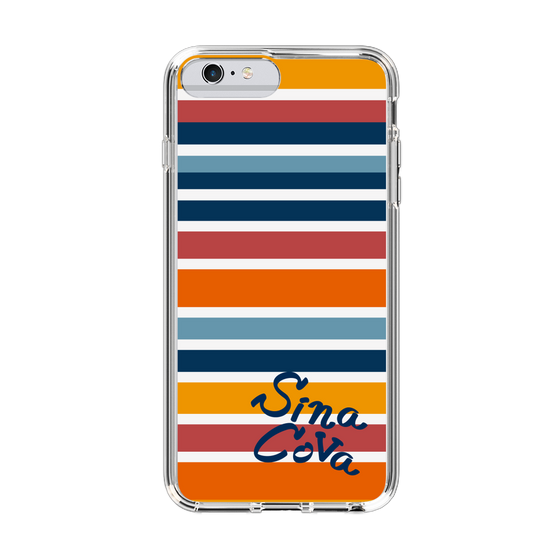 Slim Protection Case［ SINA COVA - Border Stripes - Multicolor ］