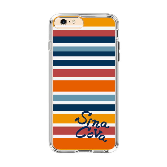 Slim Protection Case［ SINA COVA - Border Stripes - Multicolor ］