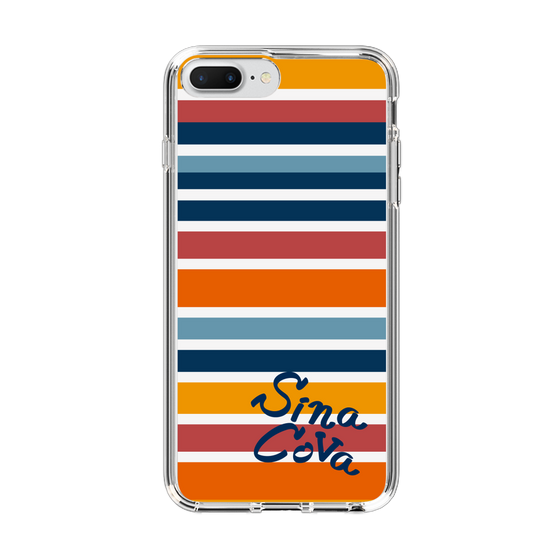Slim Protection Case［ SINA COVA - Border Stripes - Multicolor ］