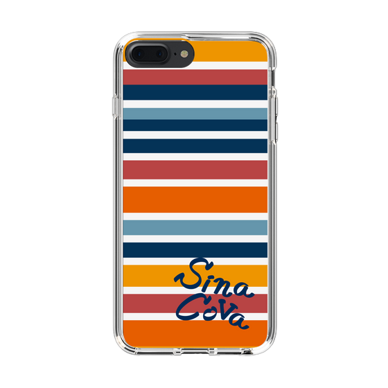 Slim Protection Case［ SINA COVA - Border Stripes - Multicolor ］