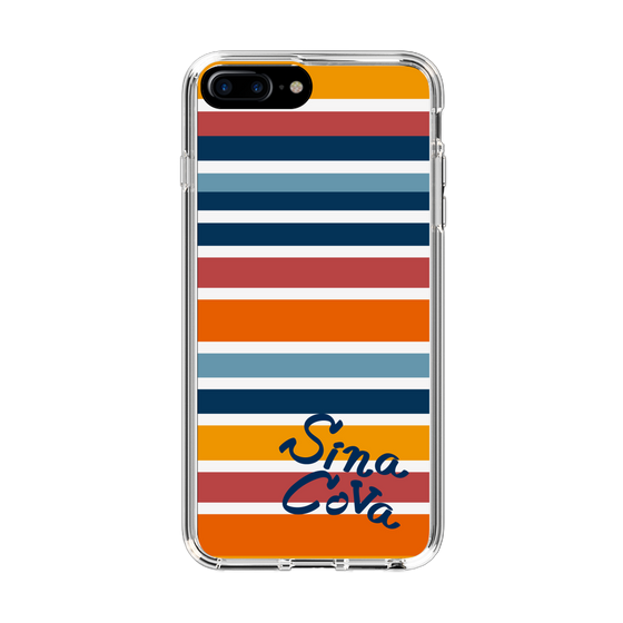 Slim Protection Case［ SINA COVA - Border Stripes - Multicolor ］