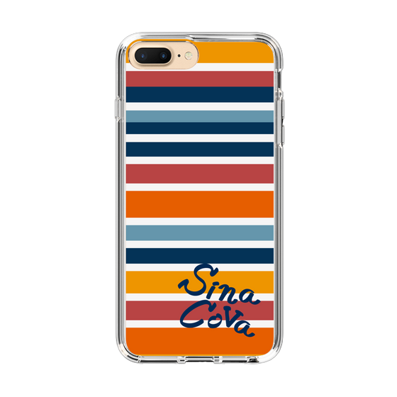 Slim Protection Case［ SINA COVA - Border Stripes - Multicolor ］
