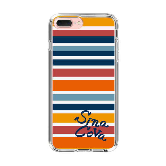 Slim Protection Case［ SINA COVA - Border Stripes - Multicolor ］