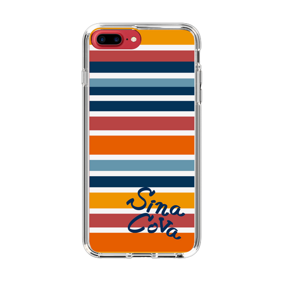 Slim Protection Case［ SINA COVA - Border Stripes - Multicolor ］