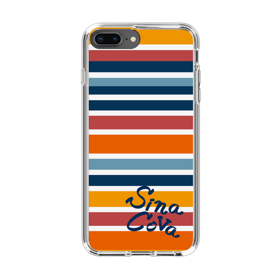 Slim Protection Case［ SINA COVA - Border Stripes - Multicolor ］