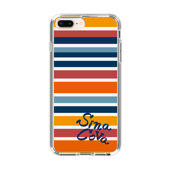 Slim Protection Case［ SINA COVA - Border Stripes - Multicolor ］