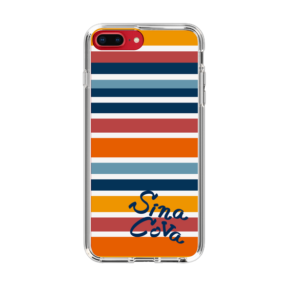 Slim Protection Case［ SINA COVA - Border Stripes - Multicolor ］