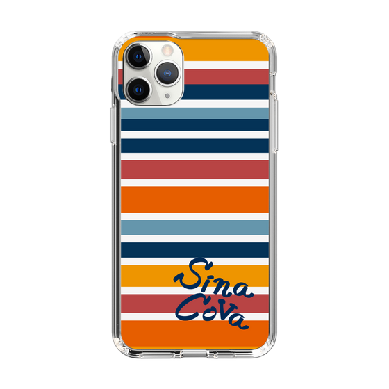 Slim Protection Case［ SINA COVA - Border Stripes - Multicolor ］