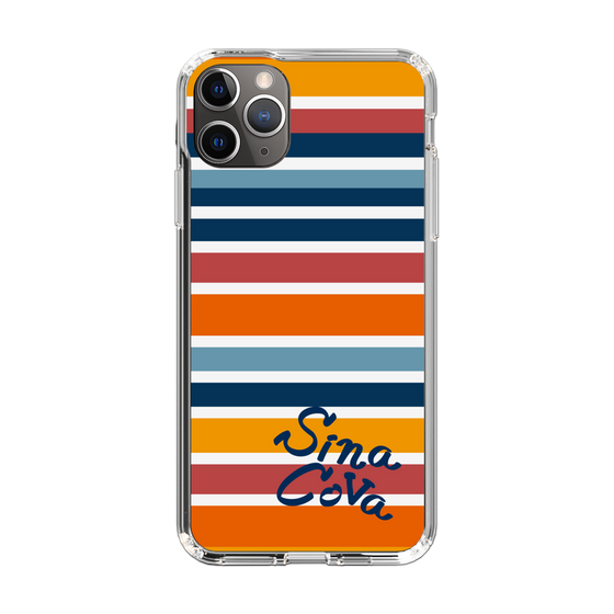 Slim Protection Case［ SINA COVA - Border Stripes - Multicolor ］