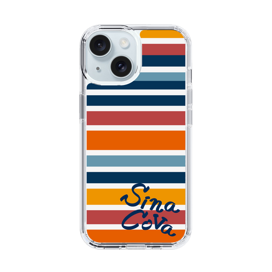 Slim Protection Case［ SINA COVA - Border Stripes - Multicolor ］