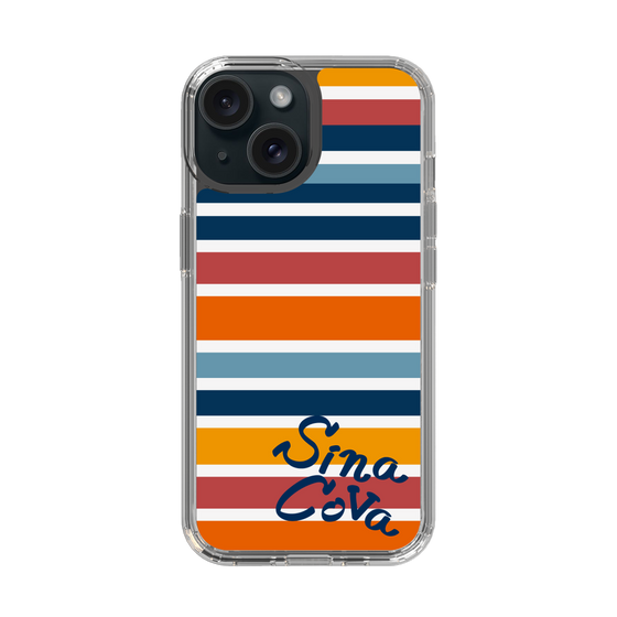 Slim Protection Case［ SINA COVA - Border Stripes - Multicolor ］