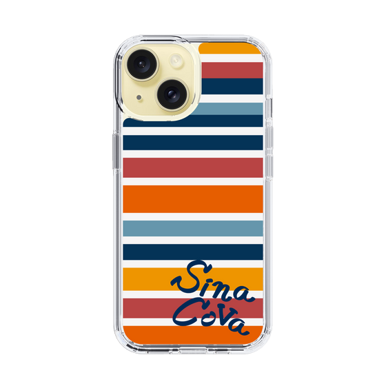 Slim Protection Case［ SINA COVA - Border Stripes - Multicolor ］