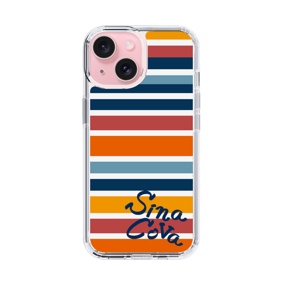 Slim Protection Case［ SINA COVA - Border Stripes - Multicolor ］