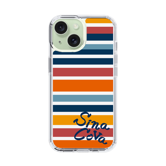 Slim Protection Case［ SINA COVA - Border Stripes - Multicolor ］
