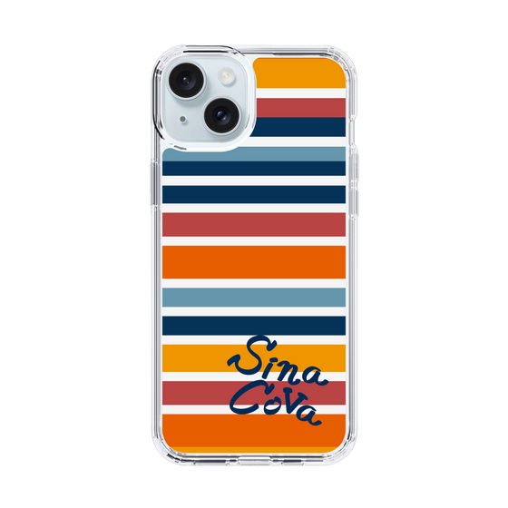 Slim Protection Case［ SINA COVA - Border Stripes - Multicolor ］