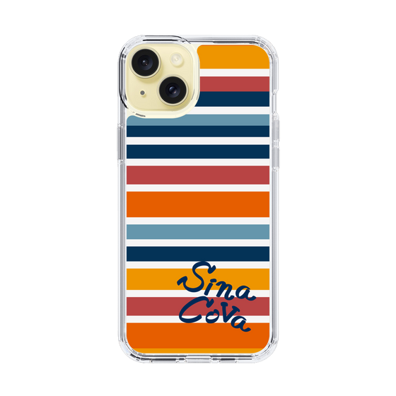 Slim Protection Case［ SINA COVA - Border Stripes - Multicolor ］