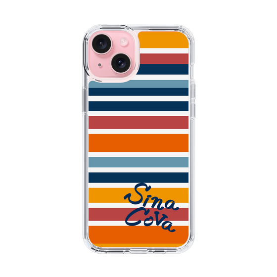 Slim Protection Case［ SINA COVA - Border Stripes - Multicolor ］