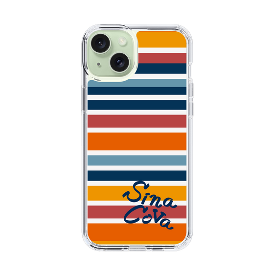 Slim Protection Case［ SINA COVA - Border Stripes - Multicolor ］