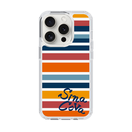 Slim Protection Case［ SINA COVA - Border Stripes - Multicolor ］
