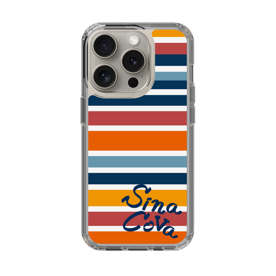 Slim Protection Case［ SINA COVA - Border Stripes - Multicolor ］