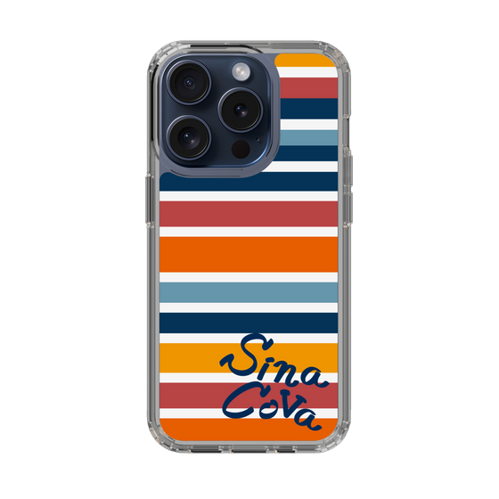 Slim Protection Case［ SINA COVA - Border Stripes - Multicolor ］