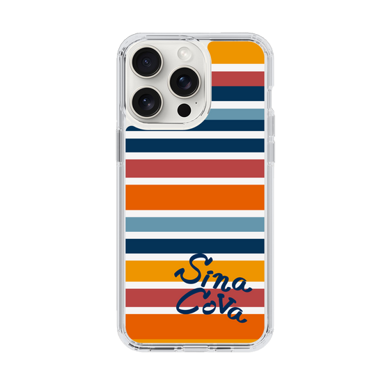 Slim Protection Case［ SINA COVA - Border Stripes - Multicolor ］
