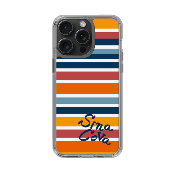 Slim Protection Case［ SINA COVA - Border Stripes - Multicolor ］
