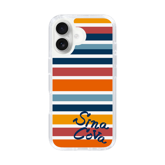 Slim Protection Case［ SINA COVA - Border Stripes - Multicolor ］
