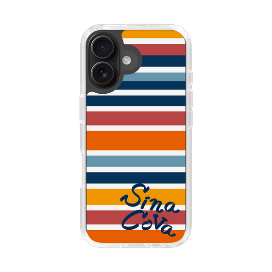 Slim Protection Case［ SINA COVA - Border Stripes - Multicolor ］