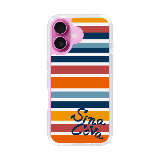 Slim Protection Case［ SINA COVA - Border Stripes - Multicolor ］