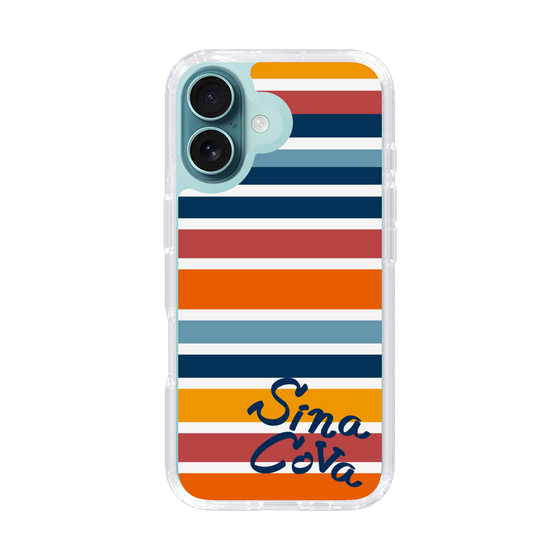 Slim Protection Case［ SINA COVA - Border Stripes - Multicolor ］