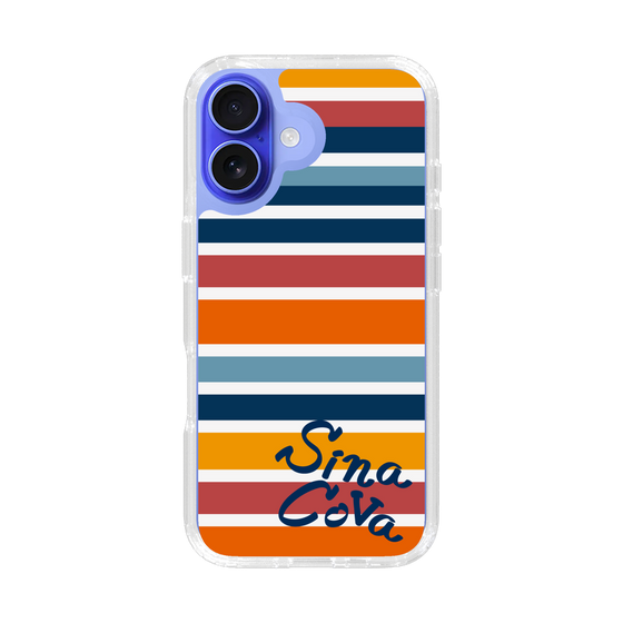 Slim Protection Case［ SINA COVA - Border Stripes - Multicolor ］