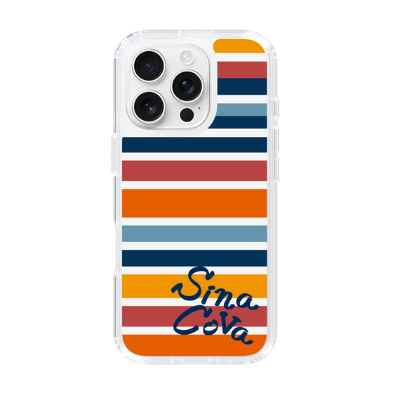 Slim Protection Case［ SINA COVA - Border Stripes - Multicolor ］